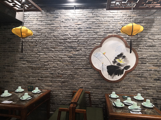 湘里人家疊翠樓無錫餐廳裝修設(shè)計(jì)實(shí)拍圖